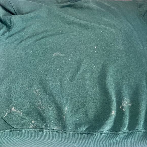 Munsingwear Vintage Sweatshirt XL Green USA Made 80s 90s Distressed Crewneck - Picture 11 of 14